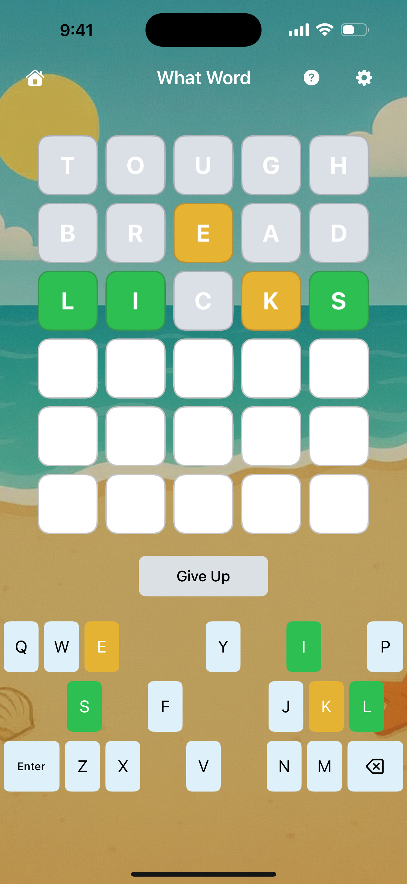 What Word screenshot